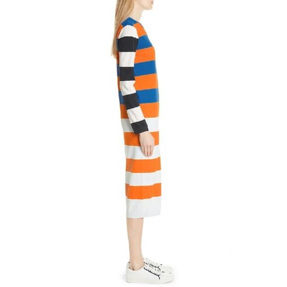 NWD Tory Burch Sport Broad Stripe Tech Knit Dress Size XS Galleria Stripe 2C431 - Picture 3 of 12